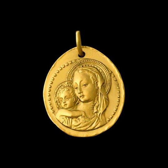 medaille bapteme vierge