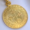 medaille bapteme or