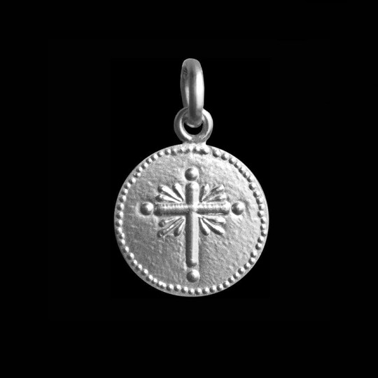 medaille bapteme croix