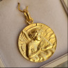 medaille ange or