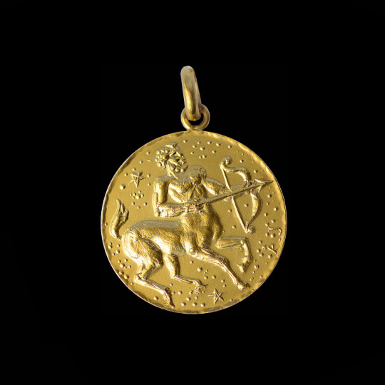 médaille sagittaire or