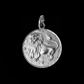 lion signe zodiaque argent