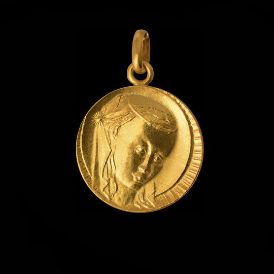 medaille de bapteme or
