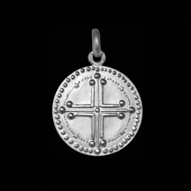 medaille bapteme croix 