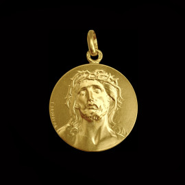 médaille jésus or