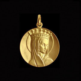 medaille vierge or