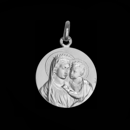 Vierge couronnée à l'enfant