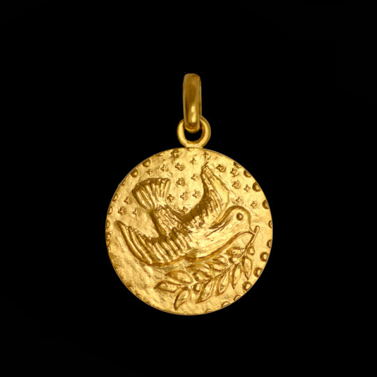 Médaille Colombe or