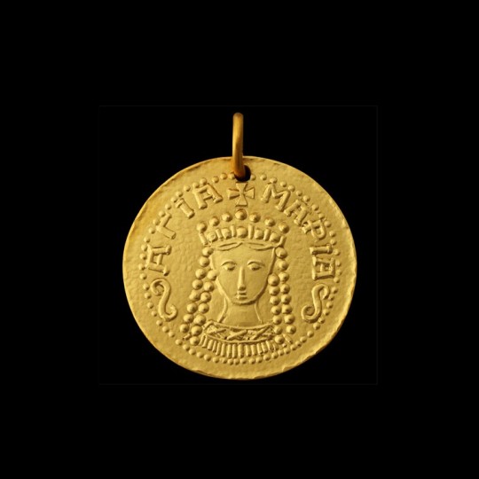 medaille de bapteme or