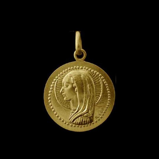 medaille bapteme vierge