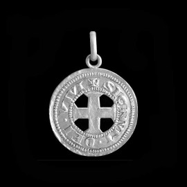 médaille de baptême argent