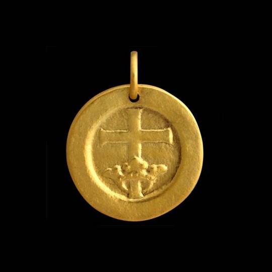 médaille de baptême croix