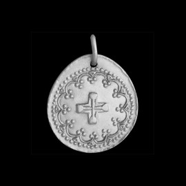 medaille bapteme croix renaissance