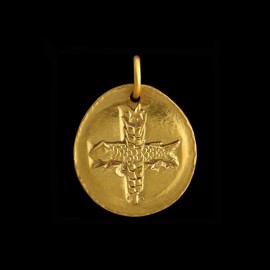 médaille baptême or