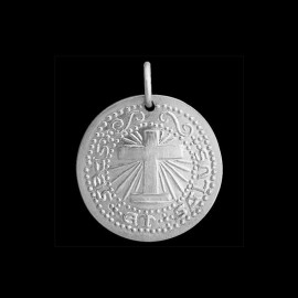 medaille bapteme croix