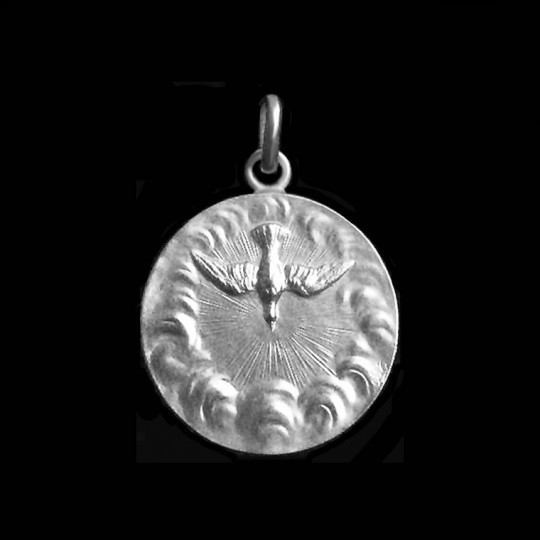 Medaille de bapteme Saint Esprit