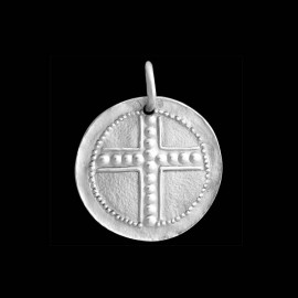 medaille bapteme croix