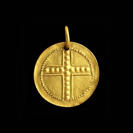 medaille bapteme croix