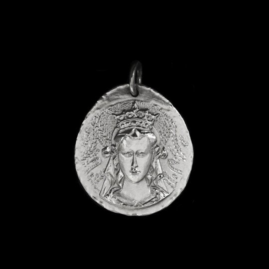 medaille bapteme vierge