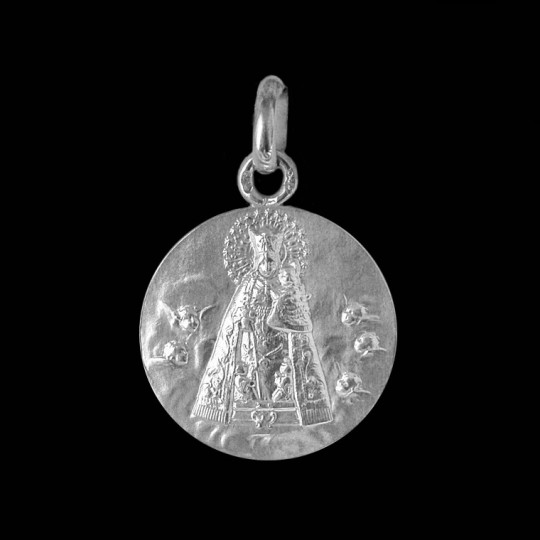 Medaille bapteme Vierge à l'enfant en majesté