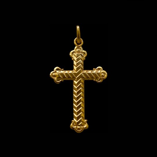 croix en or