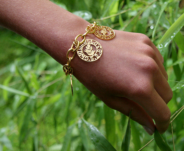 bracelet or massif solid gold creation paris