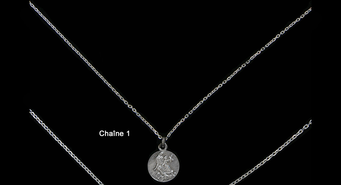 Chaîne forçat limée argent