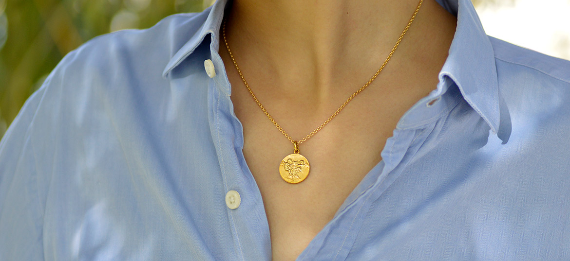 18k yellow gold Trace chain necklace