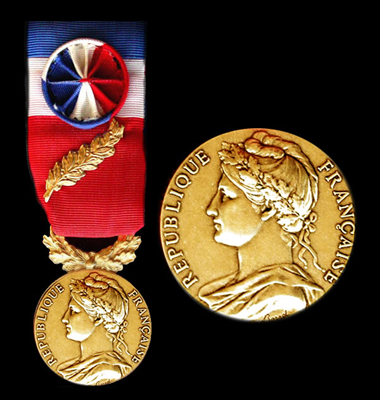 Medaille officielle d'honneur du travail 35 ans