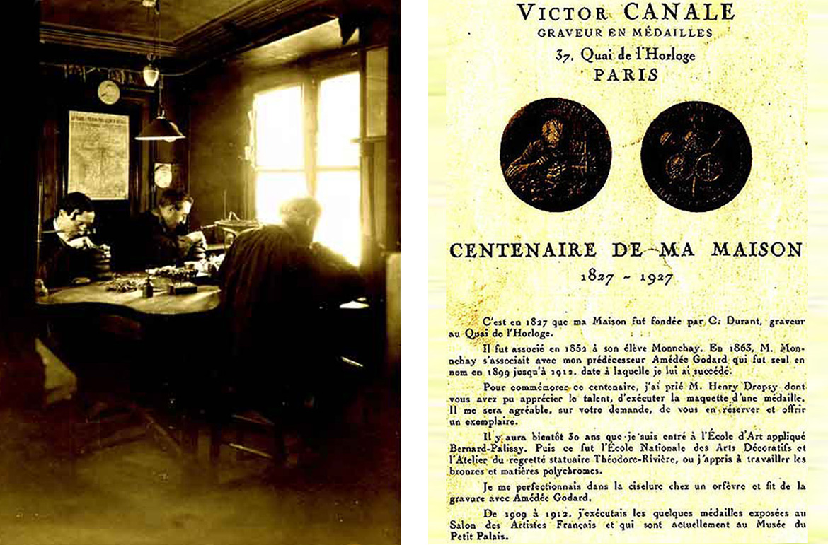 Victor Canale - Maison médailles Canale