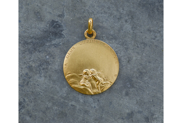 Médaille Canale - À deux coeurs ma joie