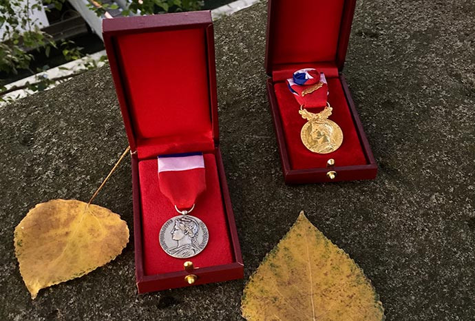 Remise de Médailles d'honneur du travail, octobre-novembre-decembre 2020 -